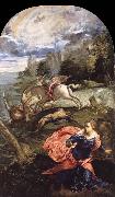TINTORETTO, Jacopo Saint George,The Princess and the Dragon Germany oil painting artist